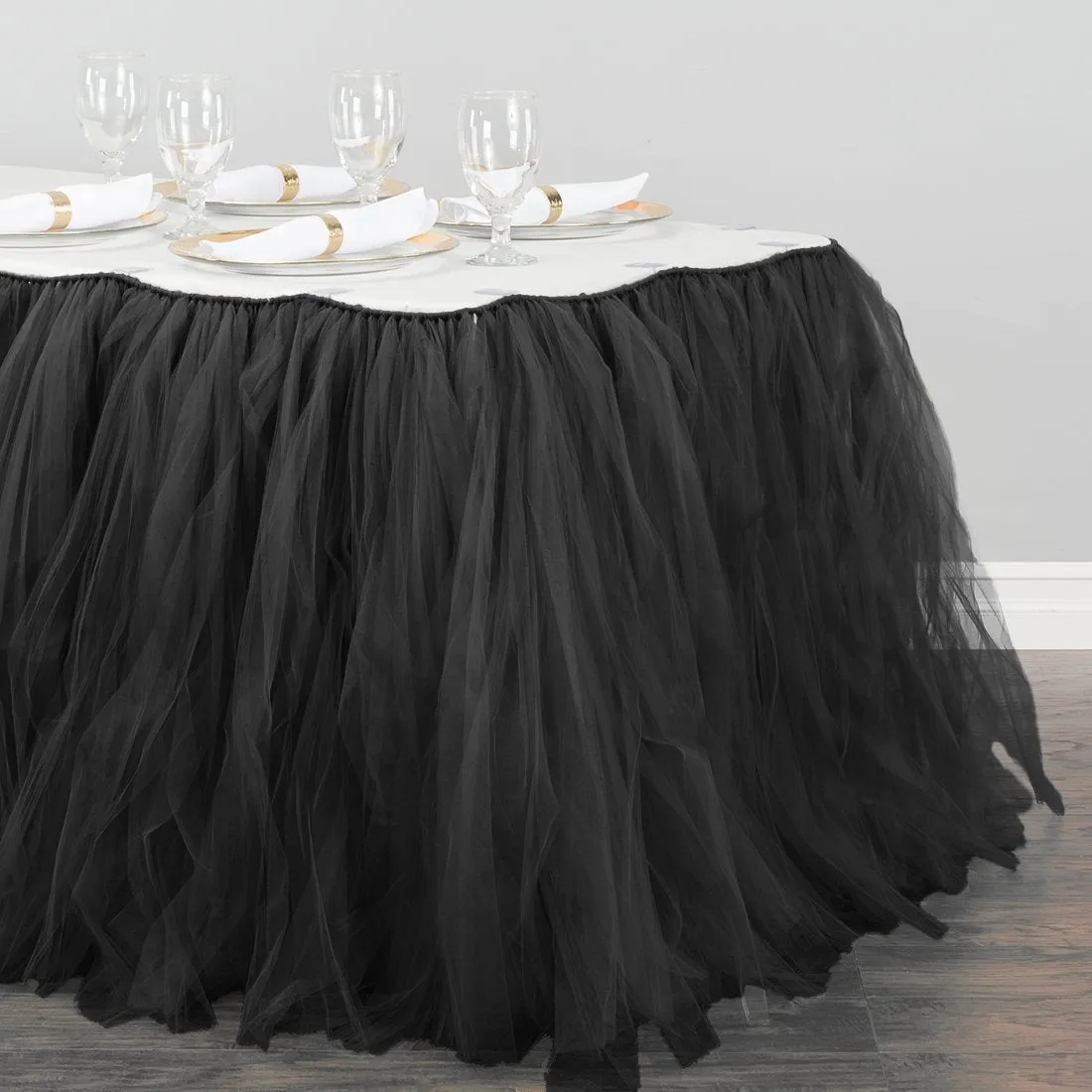 14 ft. Tulle Tutu Table Skirt (11 Colors)