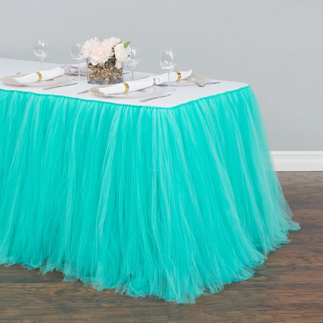 14 ft. Tulle Tutu Table Skirt (11 Colors)