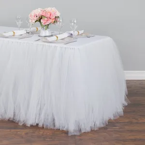 14 ft. Tulle Tutu Table Skirt (11 Colors)
