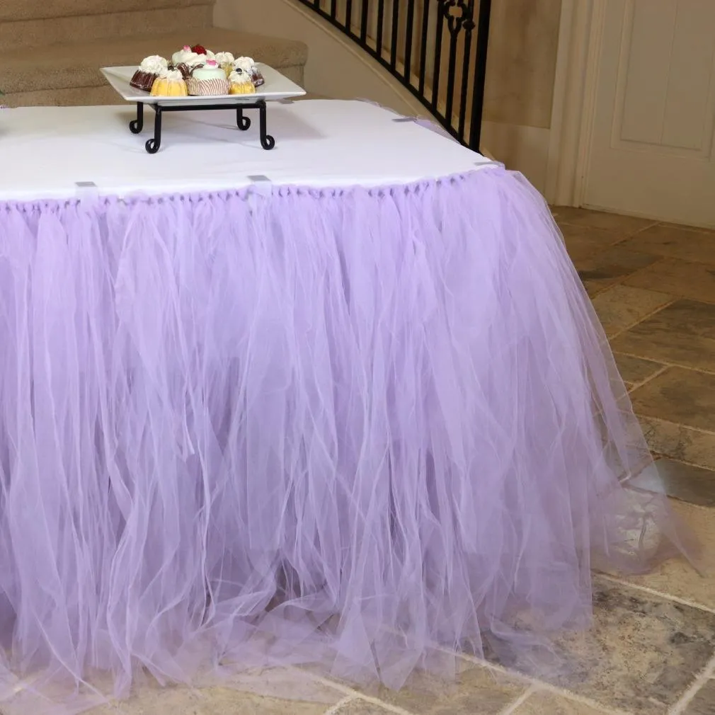 14 ft. Tulle Tutu Table Skirt (11 Colors)