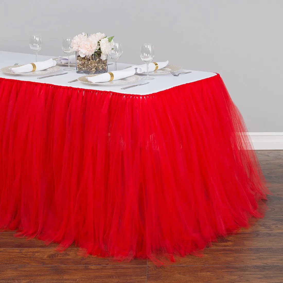 14 ft. Tulle Tutu Table Skirt (11 Colors)