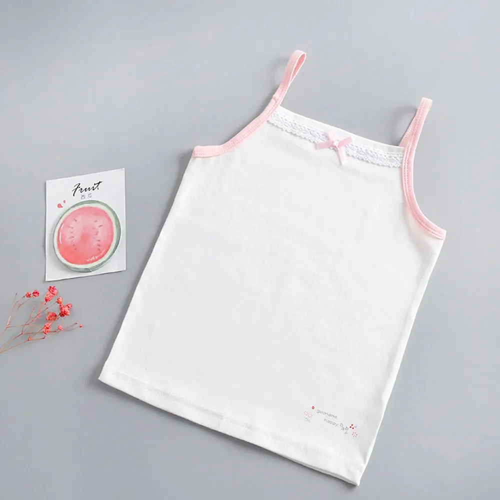 3pcs/lot Cartoon Design Teens Girls Tank Tops For Summer