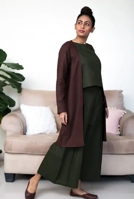 Aashi Brown Shrug 