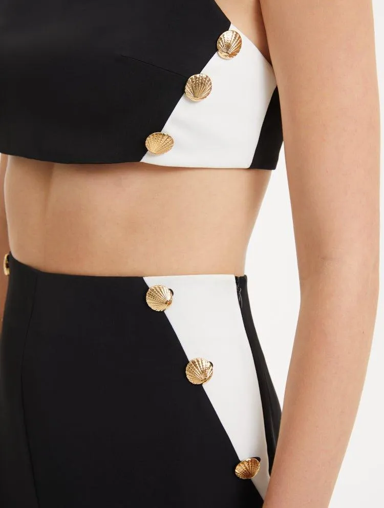 Augustine Black White Top and Wade Pants