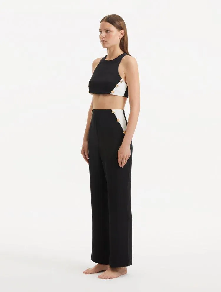 Augustine Black White Top and Wade Pants