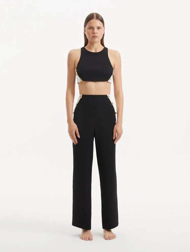Augustine Black White Top and Wade Pants