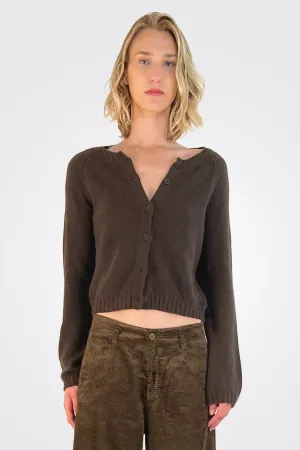 Cashmere Cardigan - Kakao