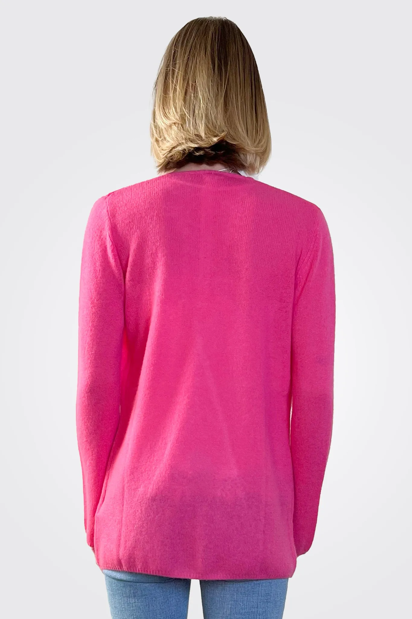 Cashmere Open Duster - Azalea