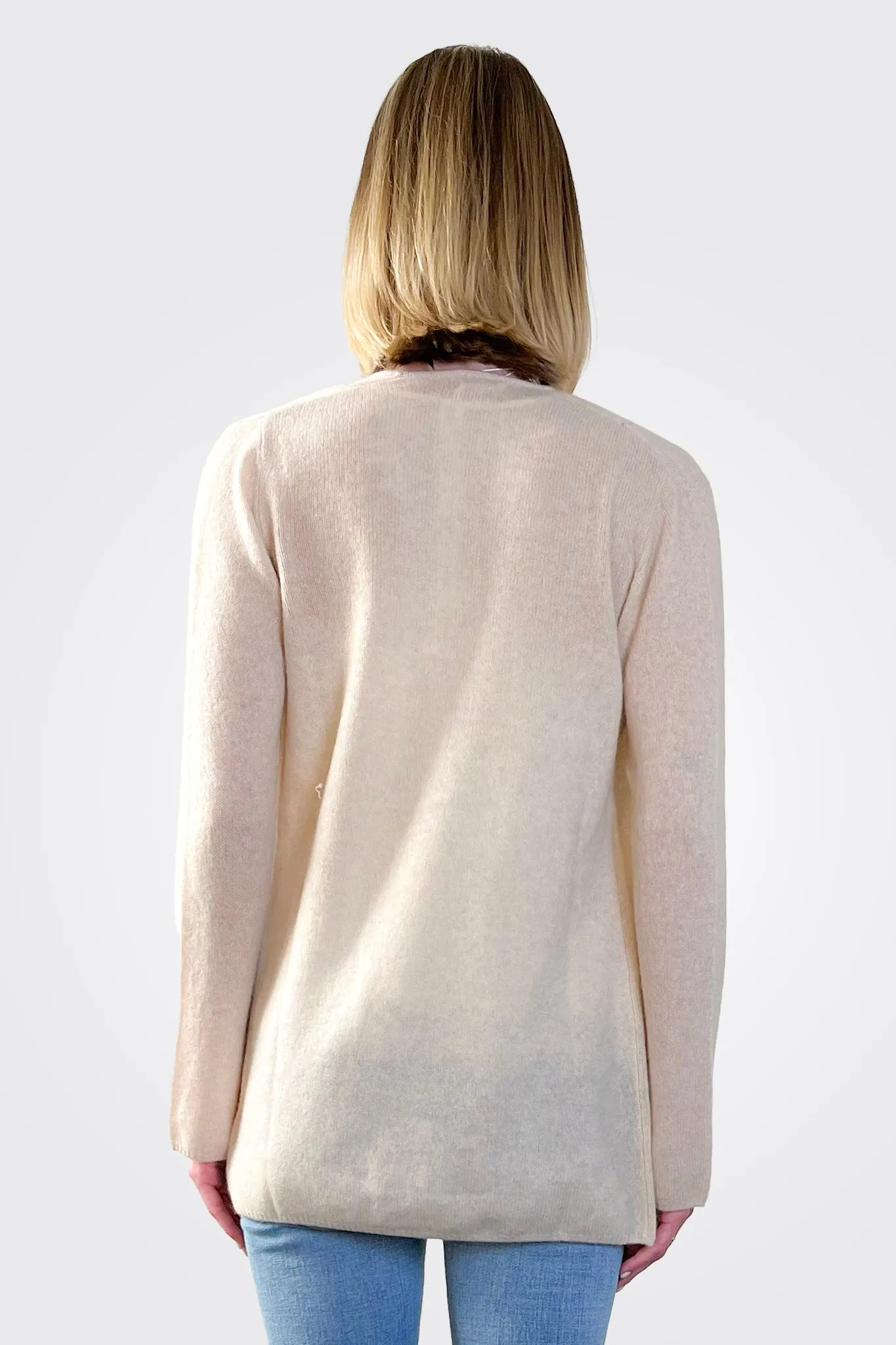 Cashmere Open Duster - Wheat
