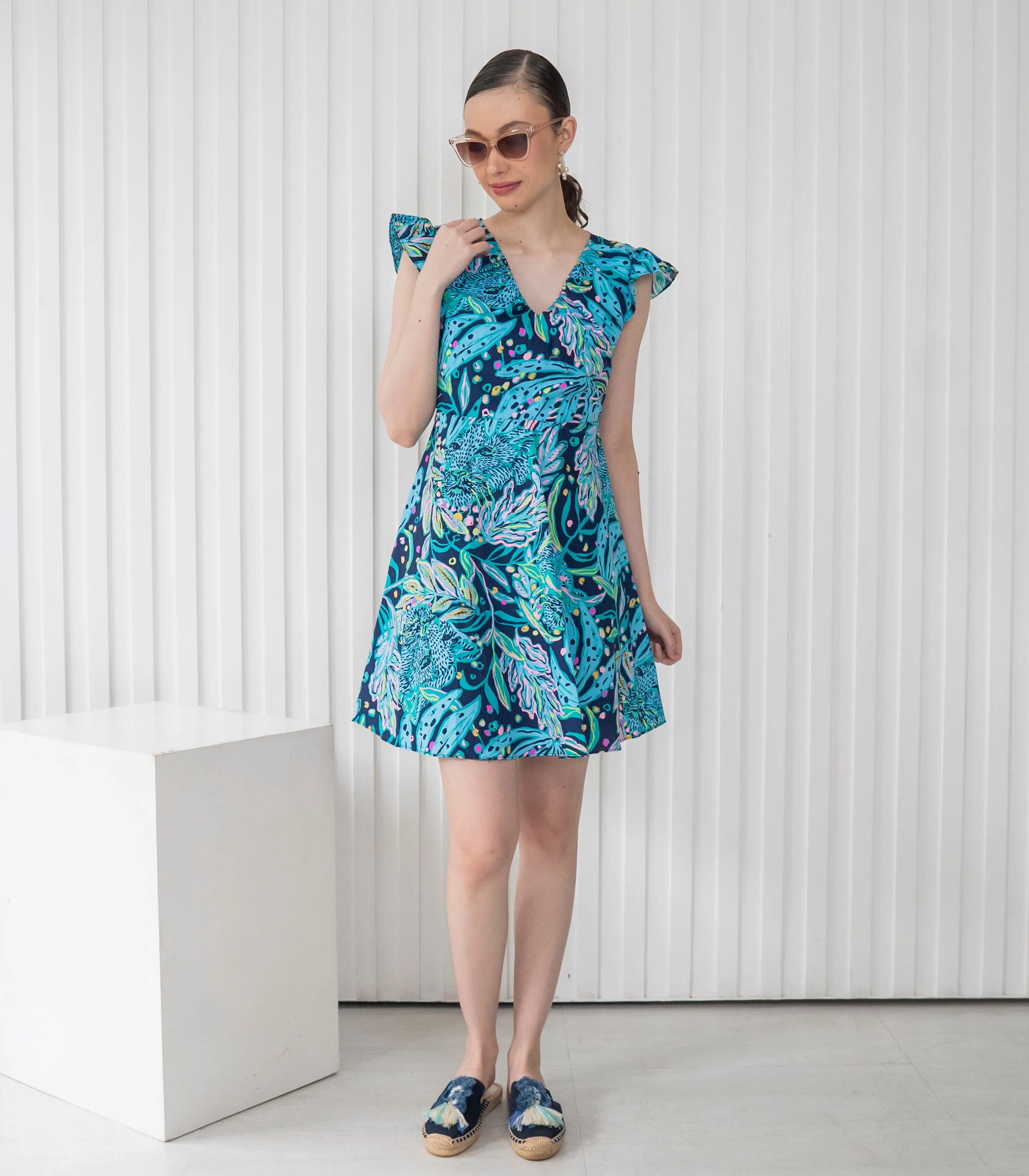 Casita Pualani Dress (Blue Print)