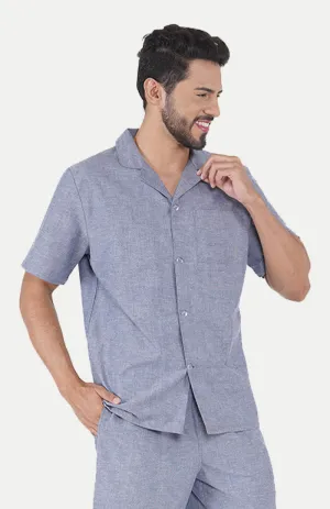Chambray Blue | Co-ord Set | LOUNGEWEAR SET | 100% Cotton