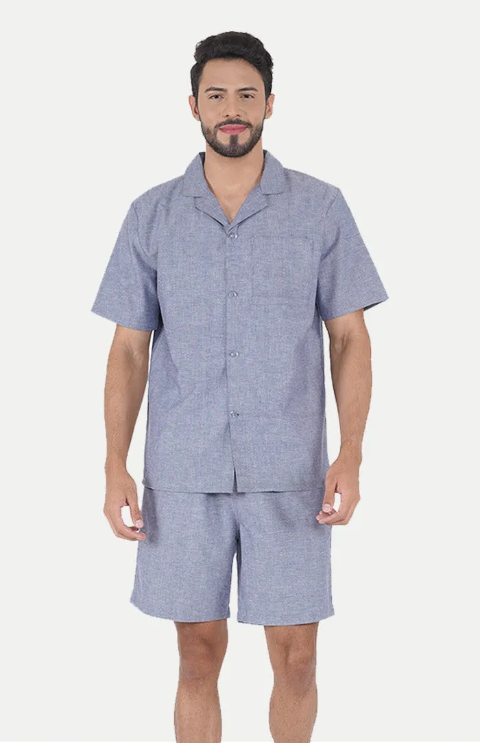 Chambray Blue | Co-ord Set | LOUNGEWEAR SET | 100% Cotton