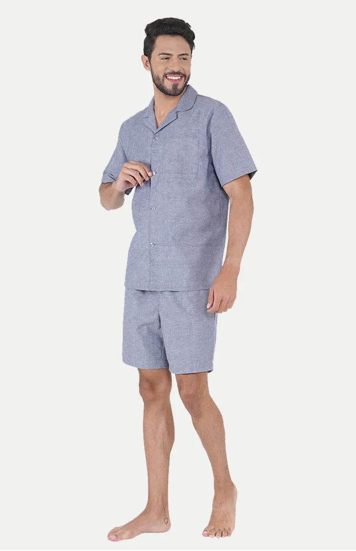 Chambray Blue | Co-ord Set | LOUNGEWEAR SET | 100% Cotton