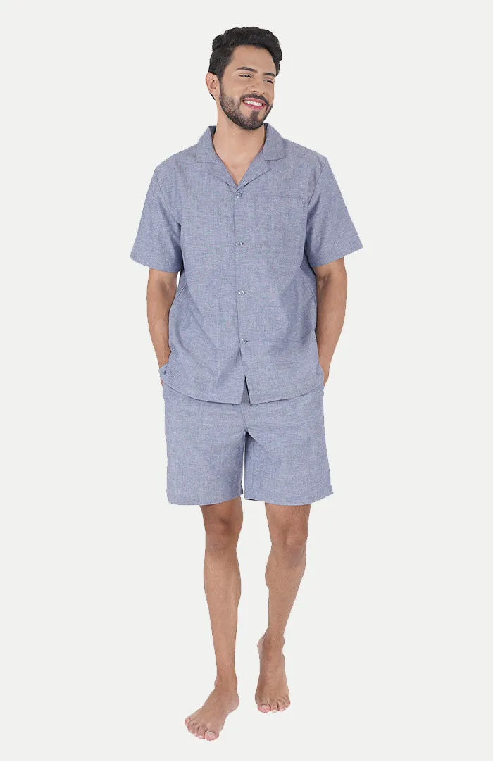 Chambray Blue | Co-ord Set | LOUNGEWEAR SET | 100% Cotton