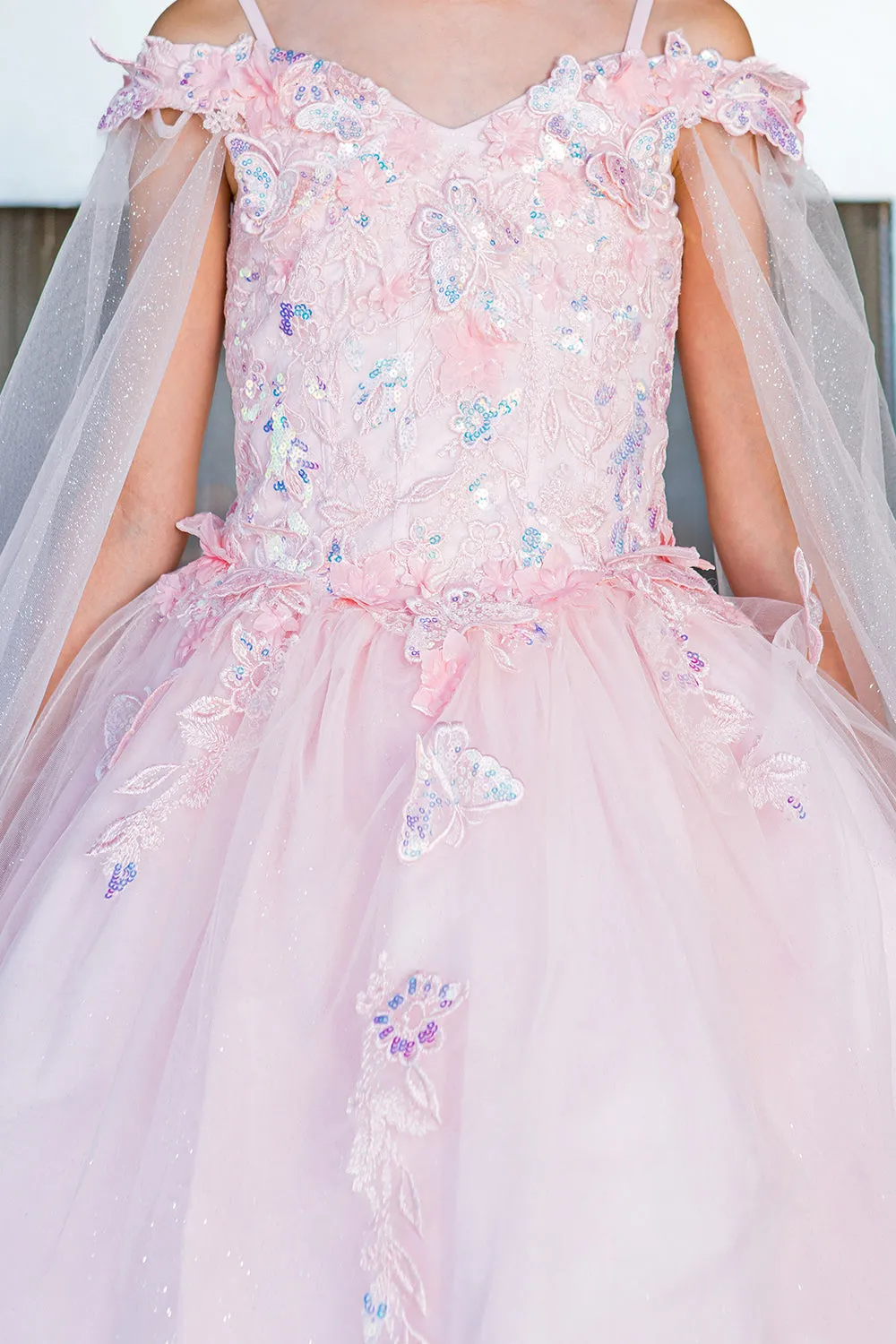 Cinderella Couture USA AS8075 Floral Off Shoulder Mini Quince