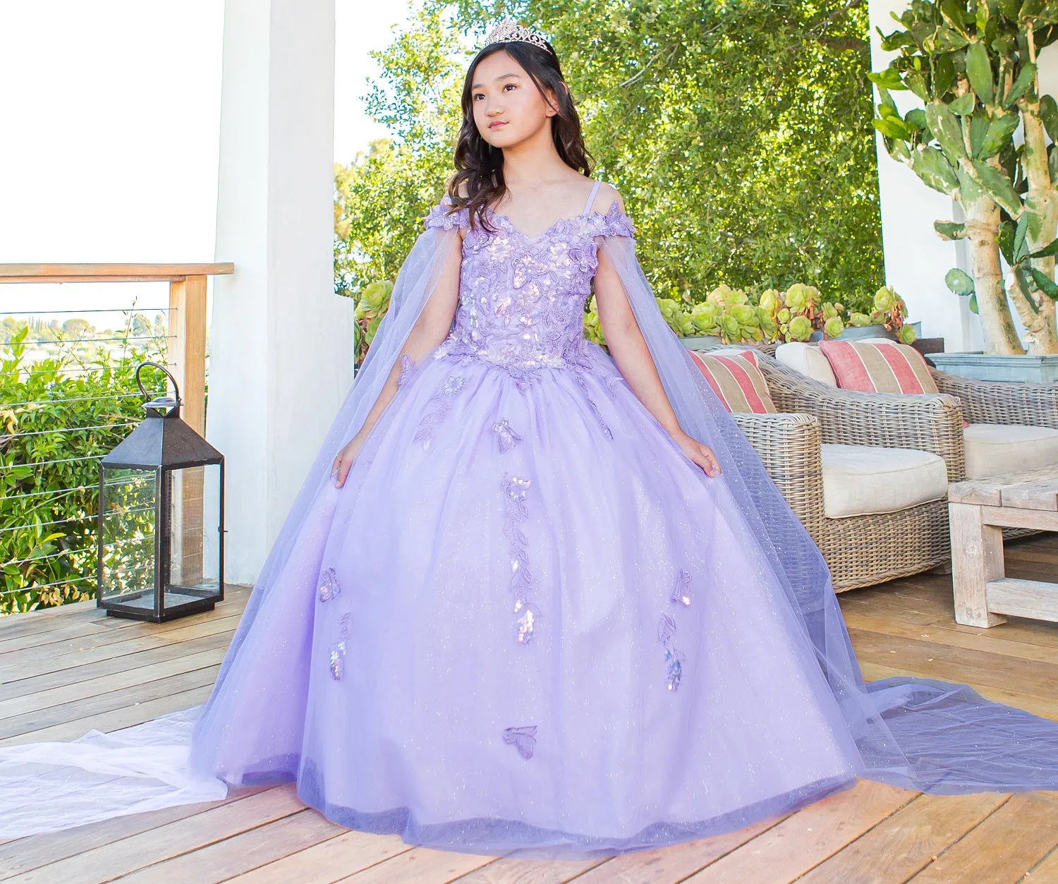 Cinderella Couture USA AS8075 Floral Off Shoulder Mini Quince