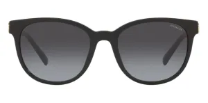 Coach Round Non-Polarized Sunglasses - Black/Gray Gradient