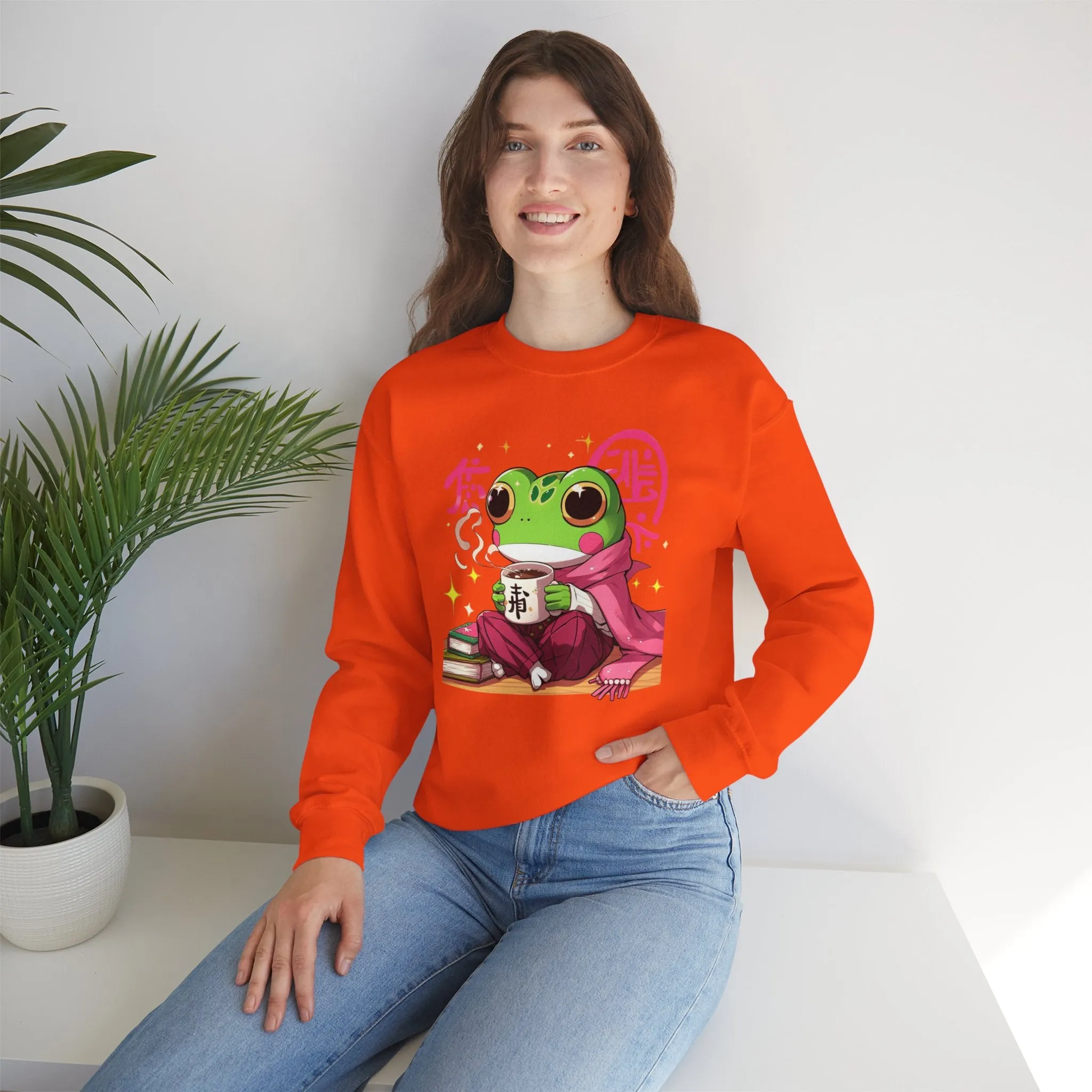Cozy Frog-Themed Unisex Sweatshirt | Perfect for Relaxation and Gift-Giving