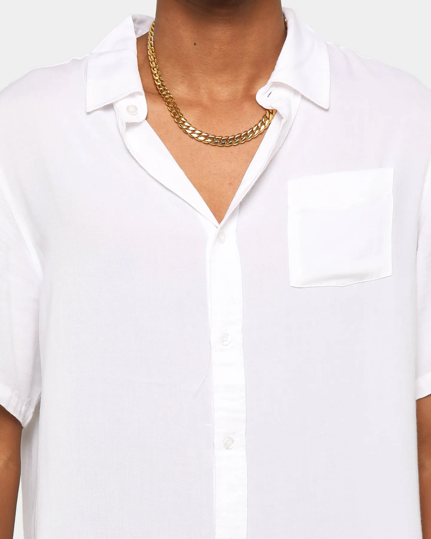 ENES Boating Button Up Shirt White