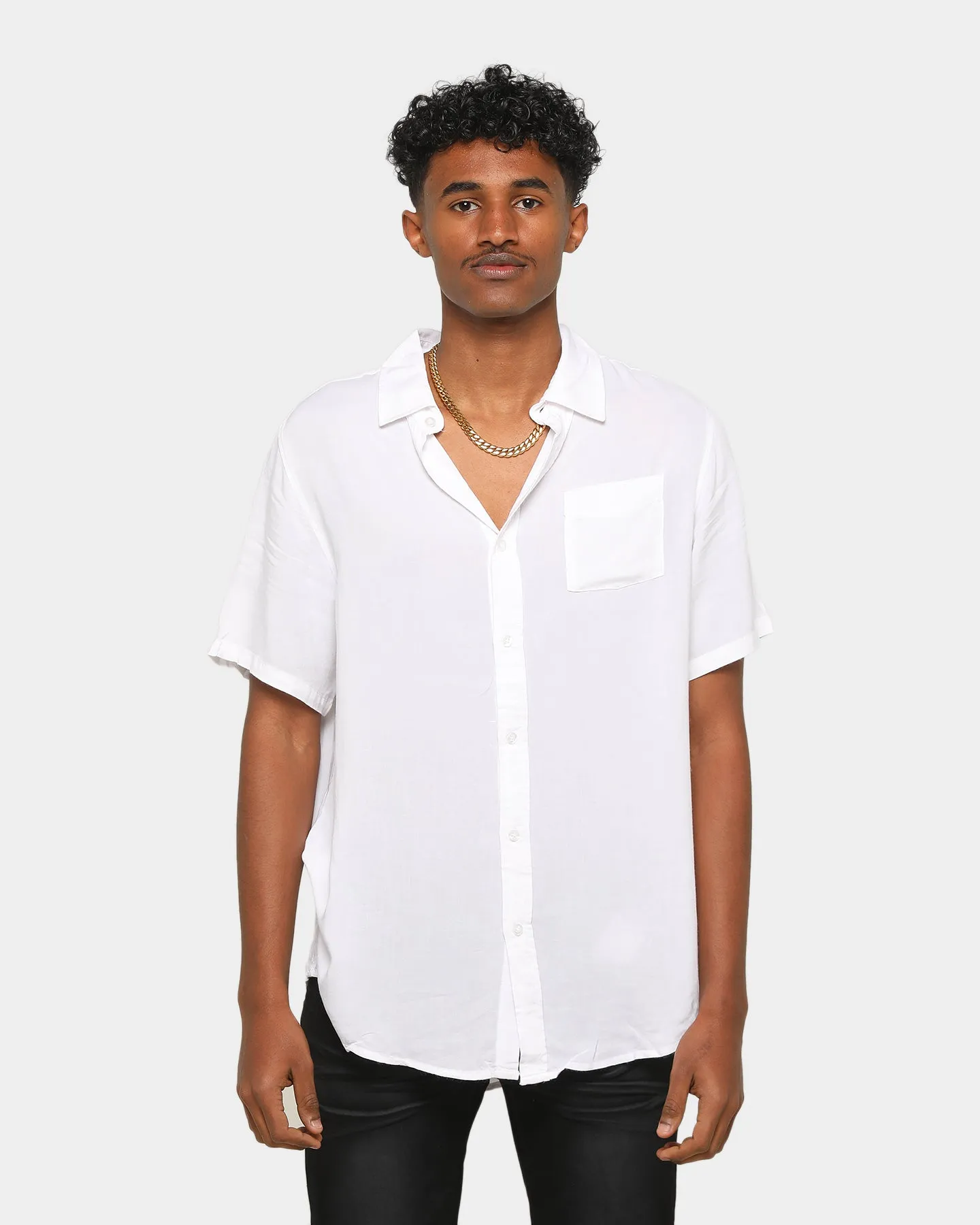 ENES Boating Button Up Shirt White