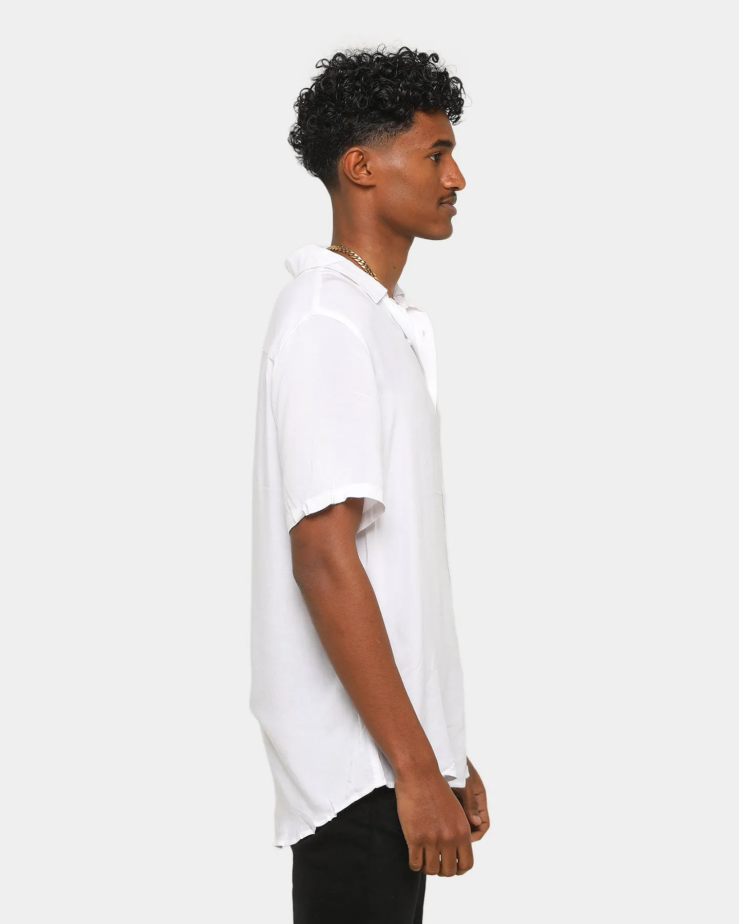 ENES Boating Button Up Shirt White