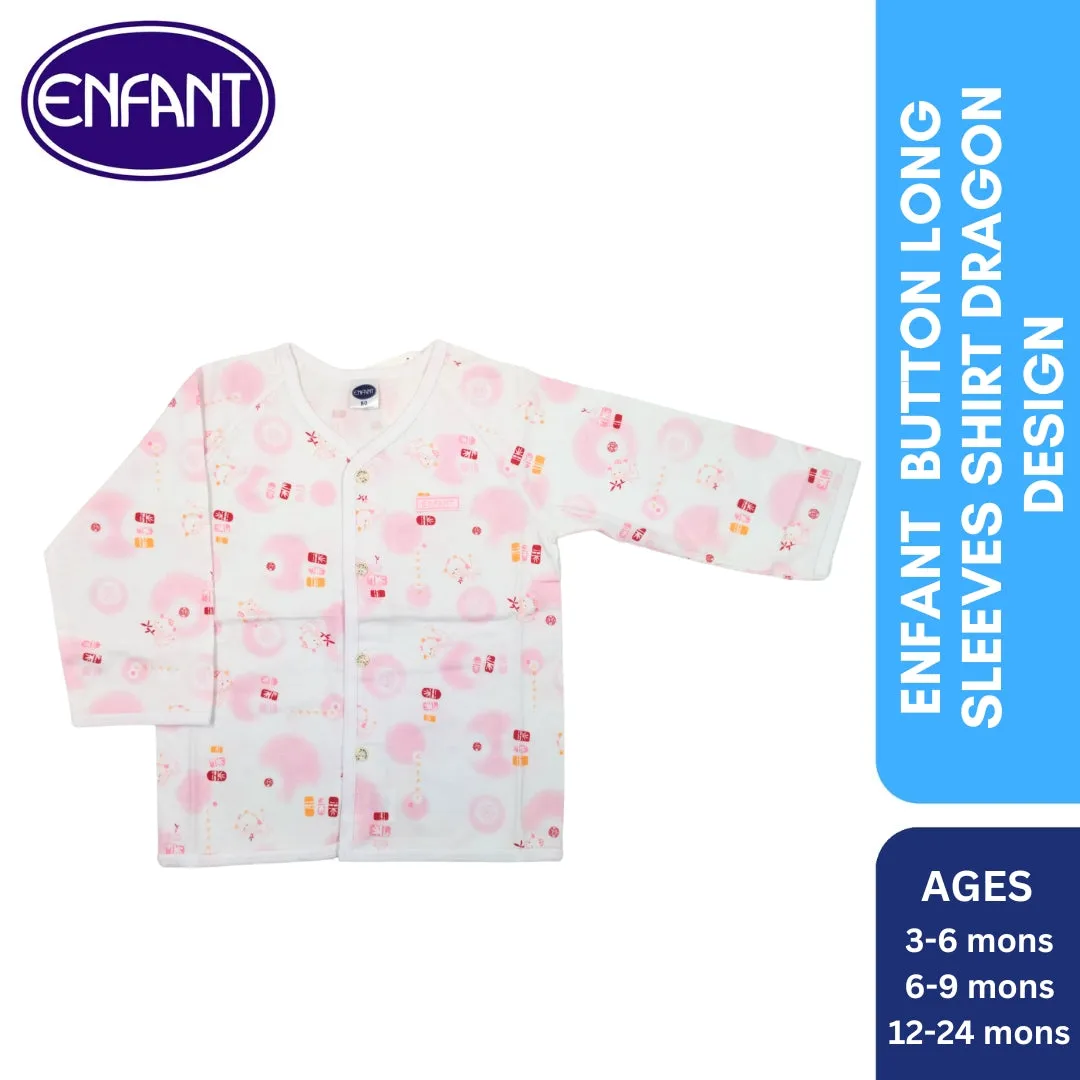 Enfant  Button Long Sleeves Shirt Dragon design - 2012
