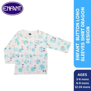 Enfant  Button Long Sleeves Shirt Dragon design - 2012