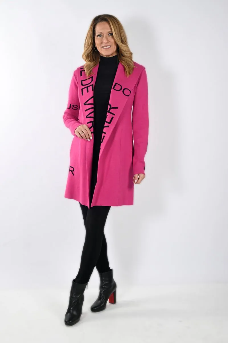 Frank Lyman Fuchsia/Black Cardigan