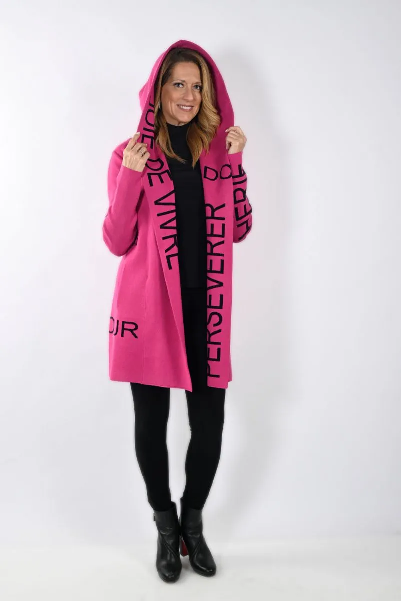 Frank Lyman Fuchsia/Black Cardigan
