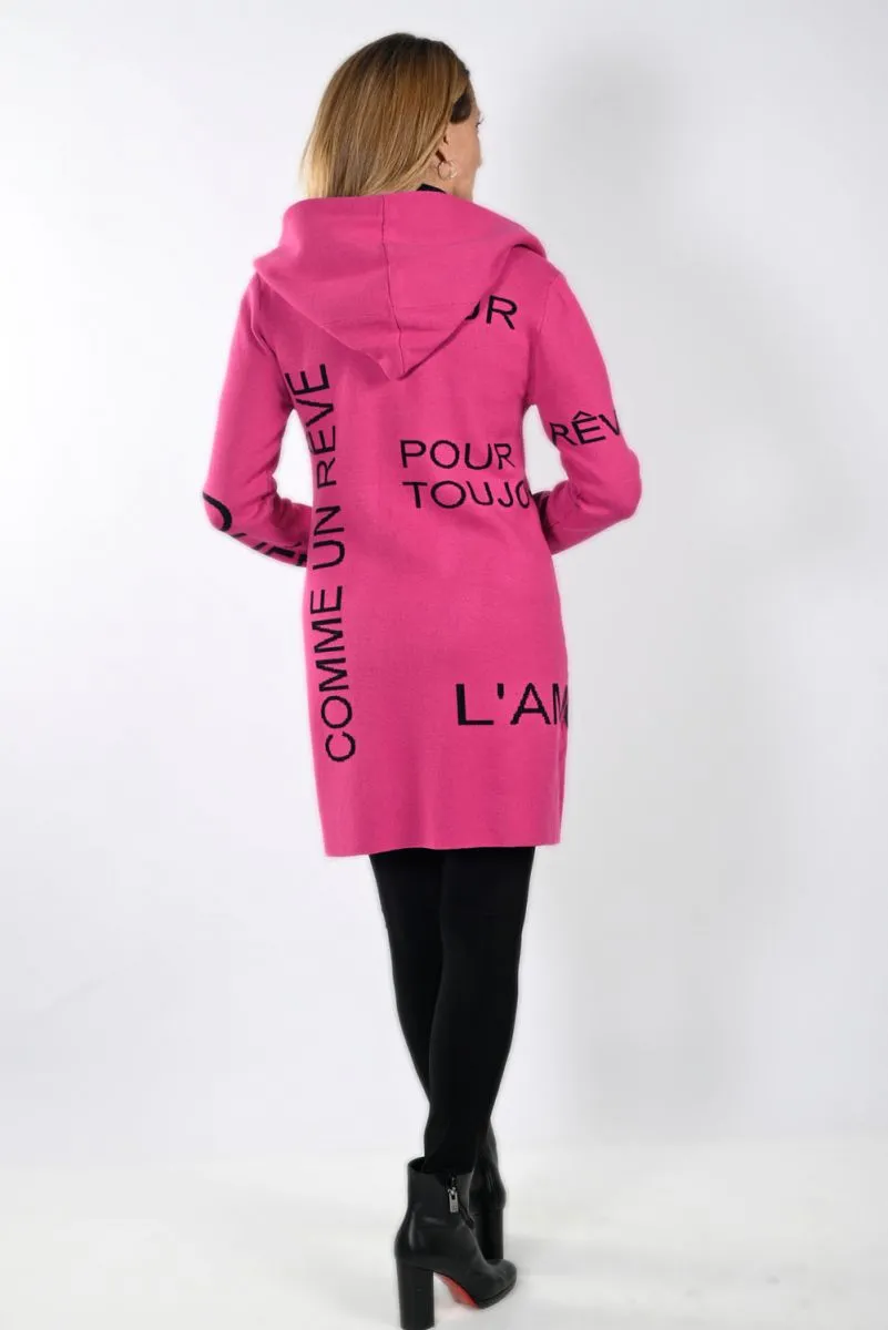 Frank Lyman Fuchsia/Black Cardigan