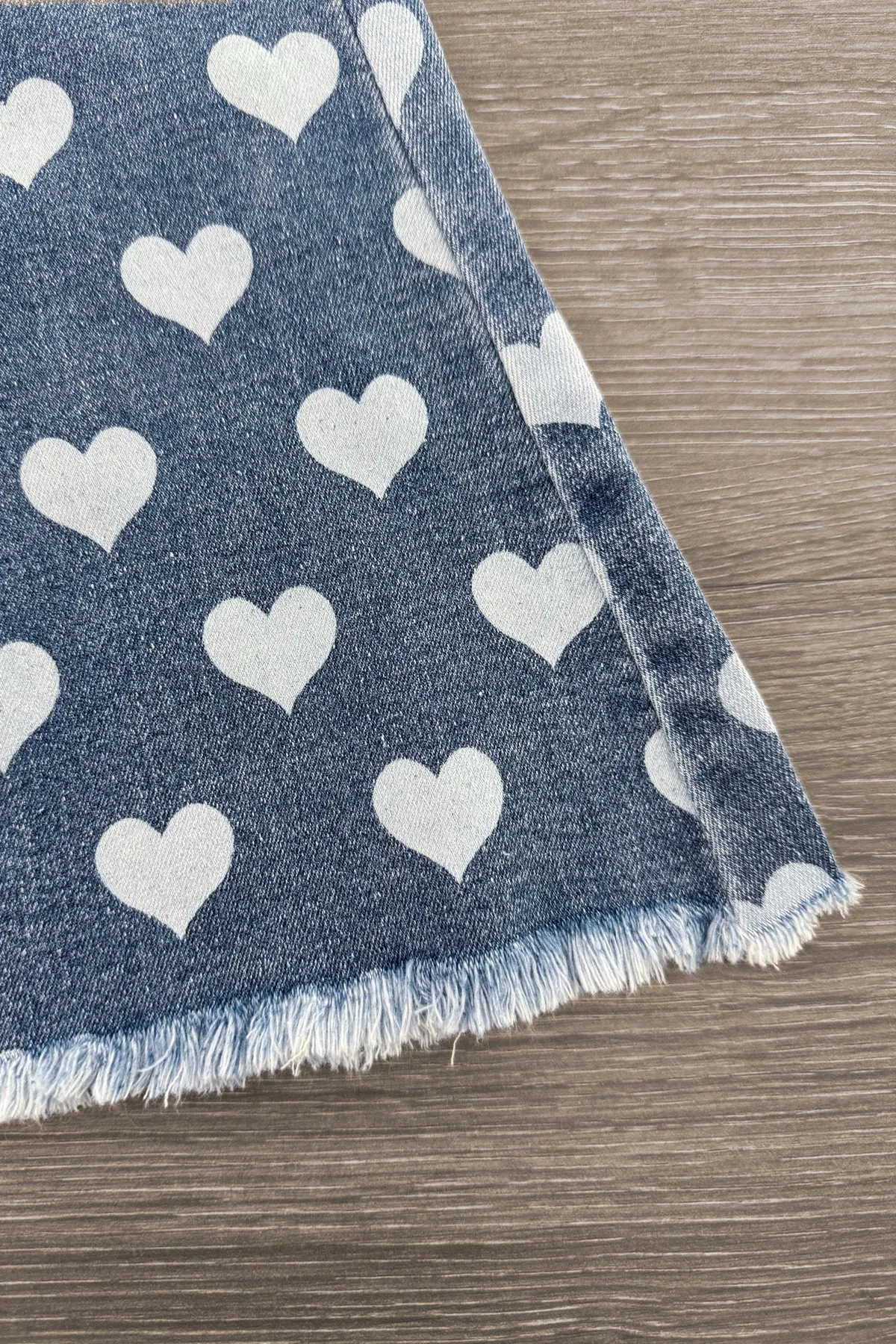 Heart Denim Bell Bottoms