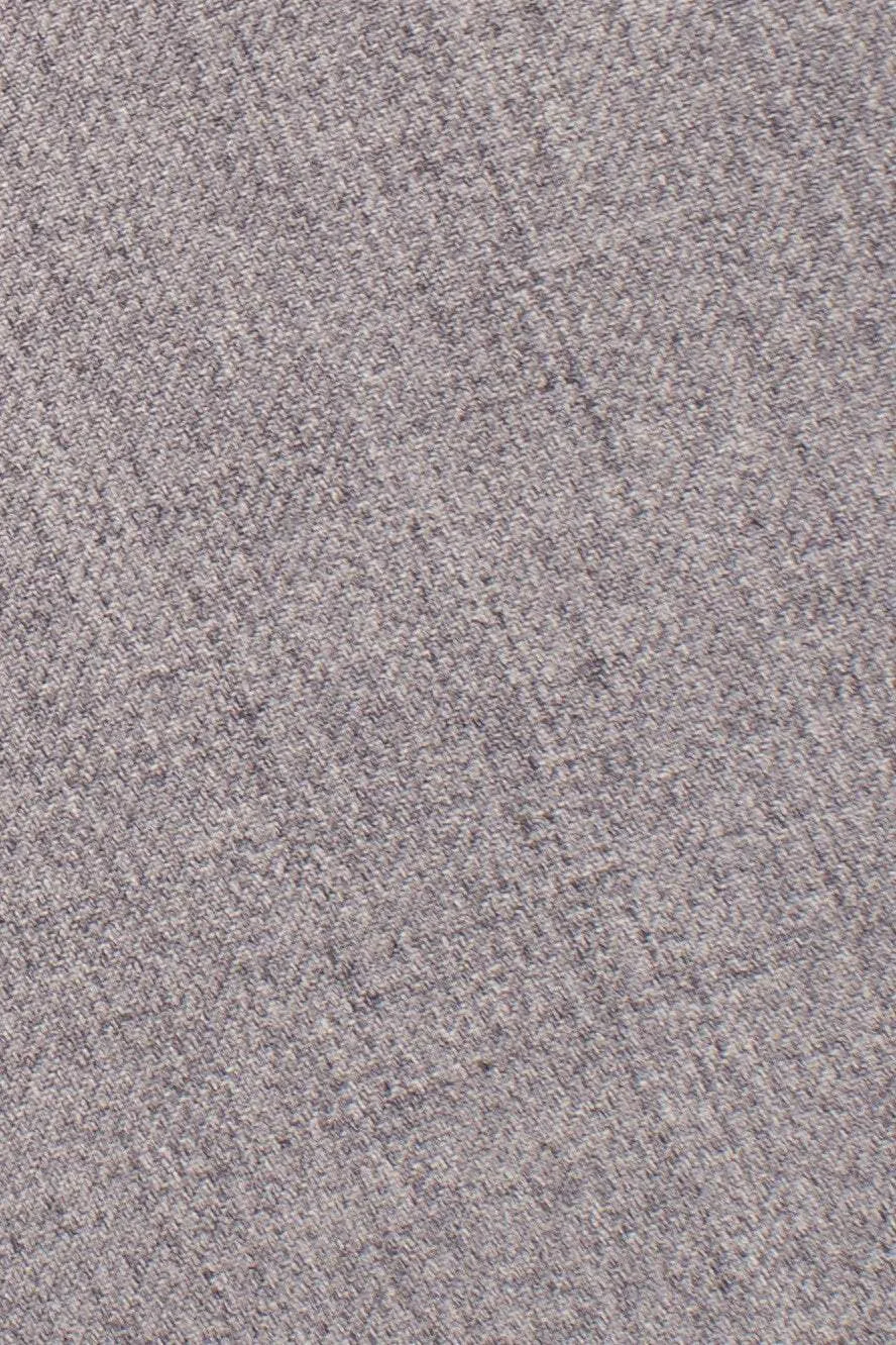 Heather Grey Luxury Wool Blend Suit Pants - Unhemmed