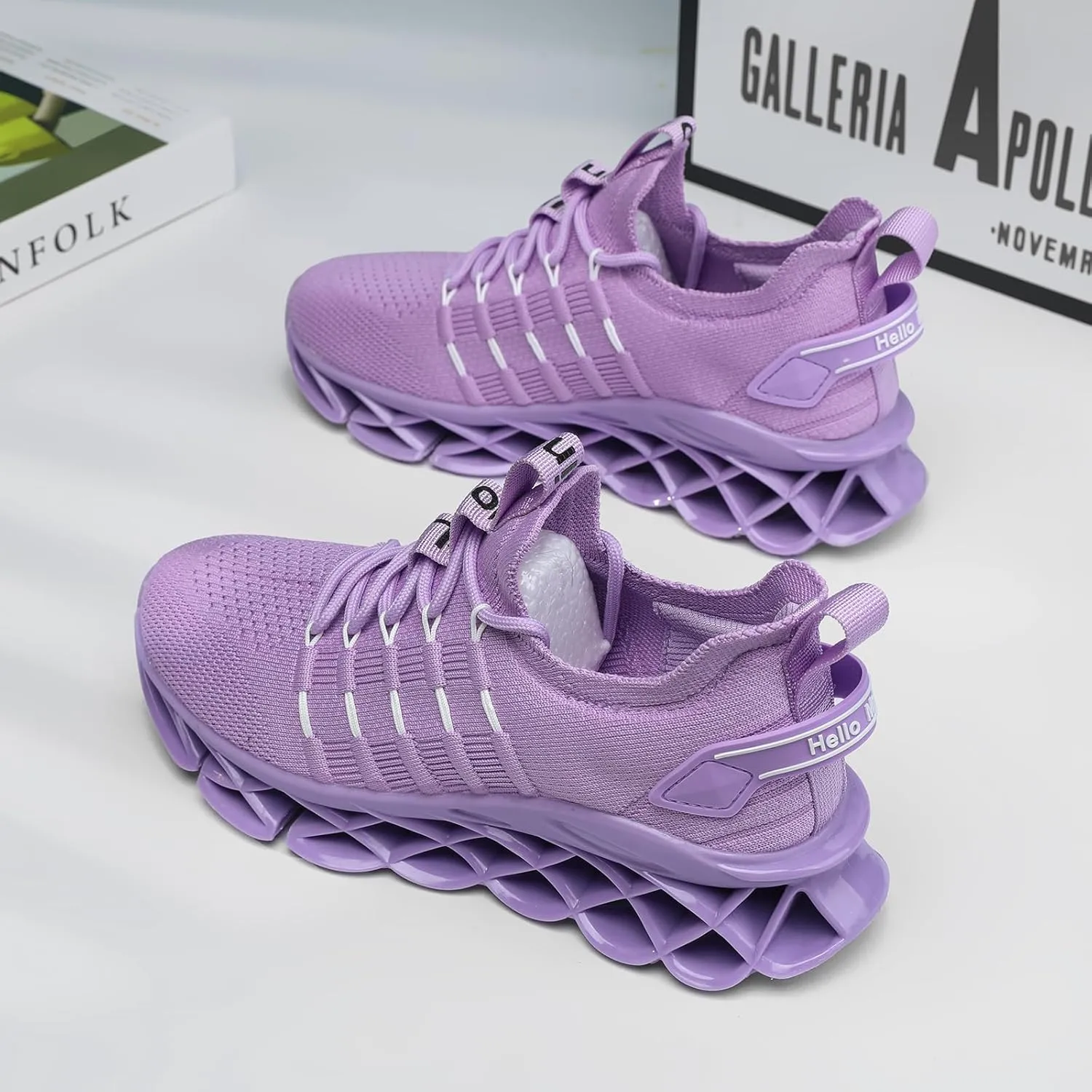Hello MrLin Womens Shoes Lightweight Sneakers for Women Breathable Walking Shoes Women Fashion Casual Slip On Tennis Running Shoes Non Slip