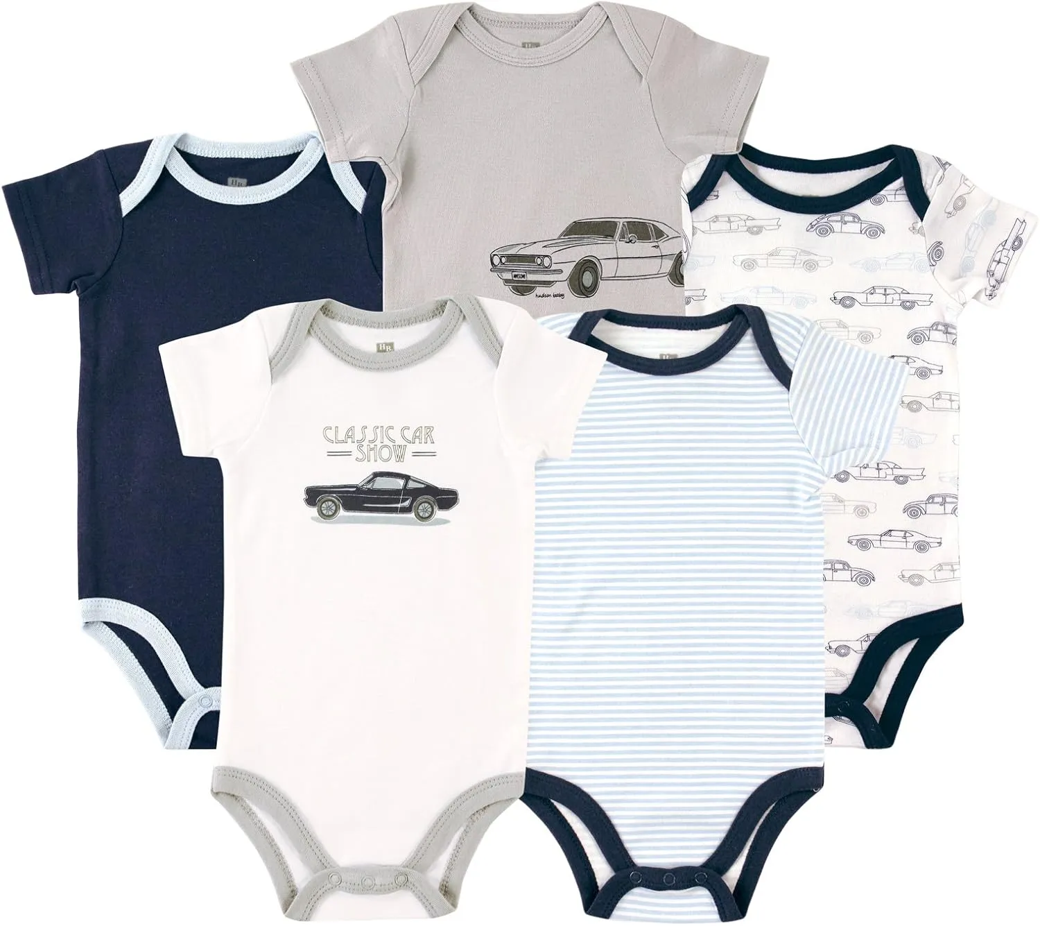 Hudson Baby Baby Boy's Cotton Bodysuits