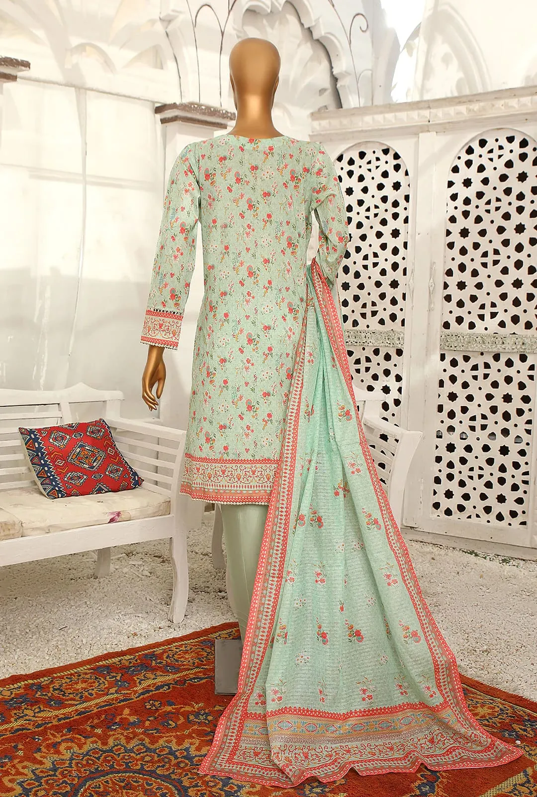 Hz Stitched 3 Piece Printed Lawn Vol-03 Collection'2023-PSC-2360
