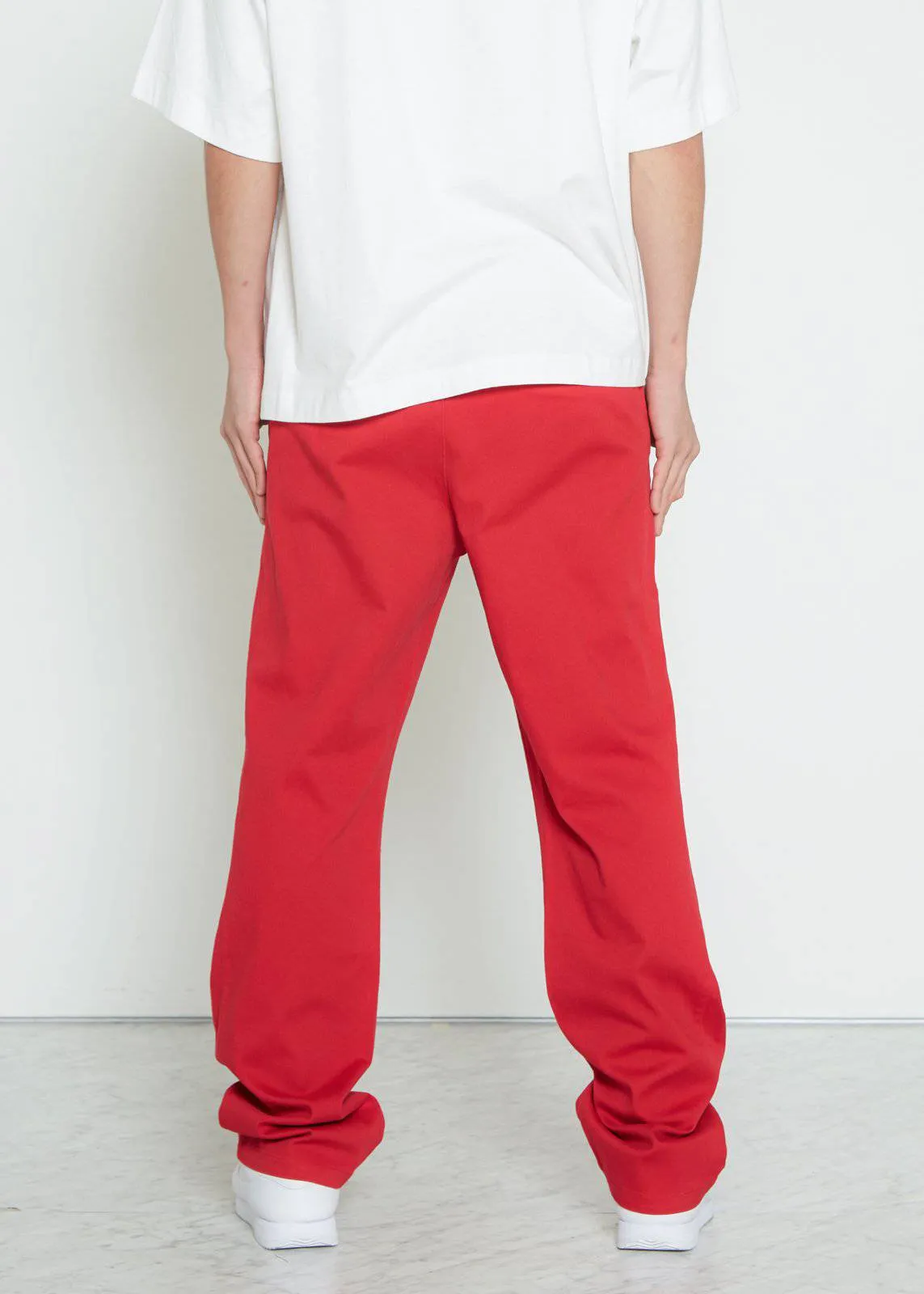 Konus Men's Baggy Chino Pants in Red
