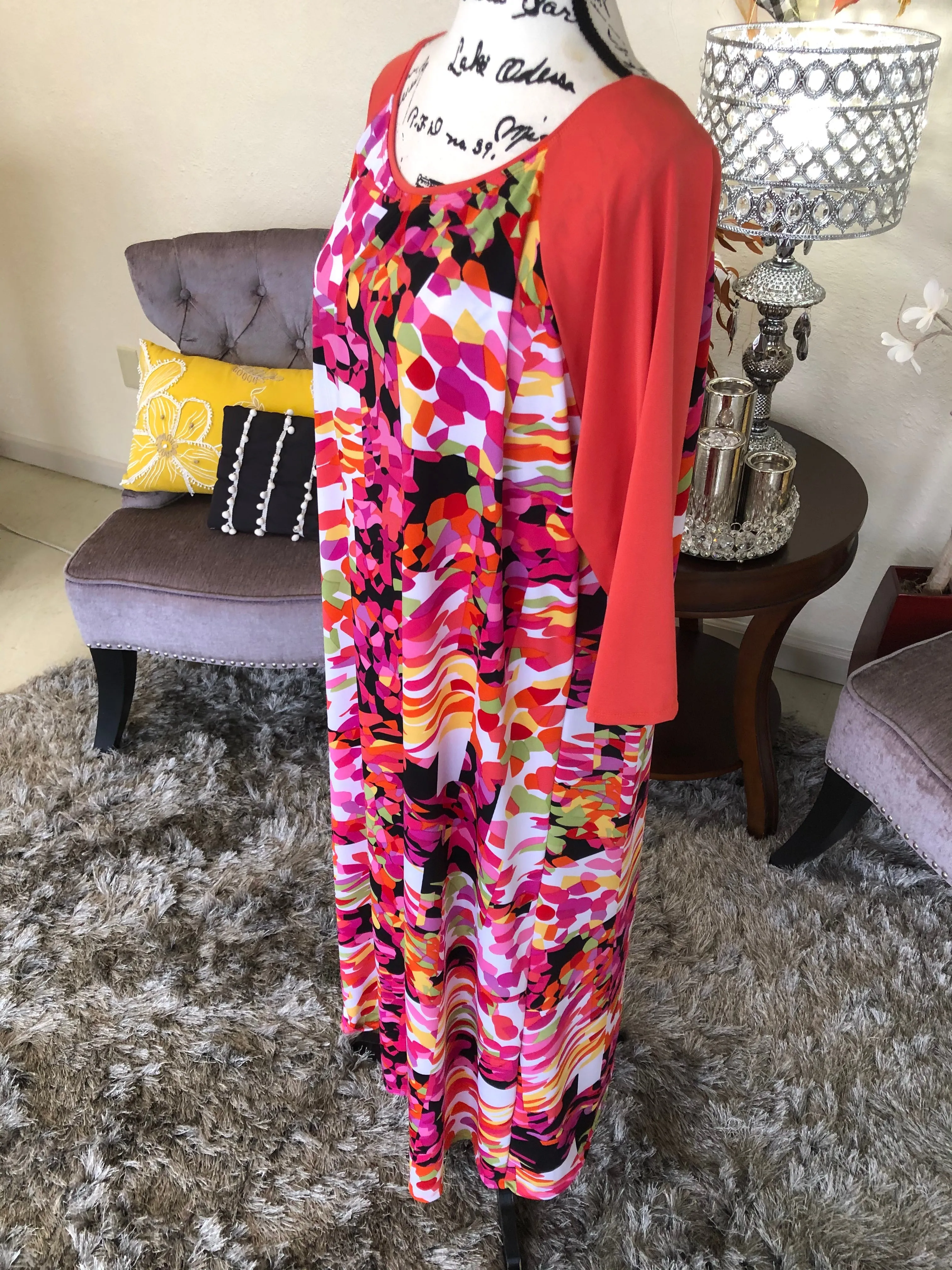 Ladies Splash of Color Swim Dress
