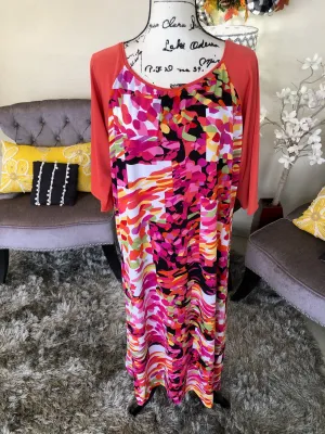 Ladies Splash of Color Swim Dress