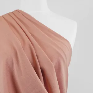 Liege - Melon Pink Viscose Linen Silky Noil Woven Fabric