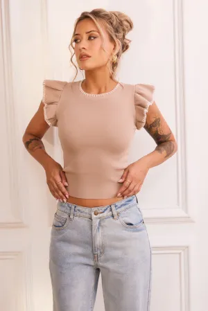 Maggy Knit Top - Camel