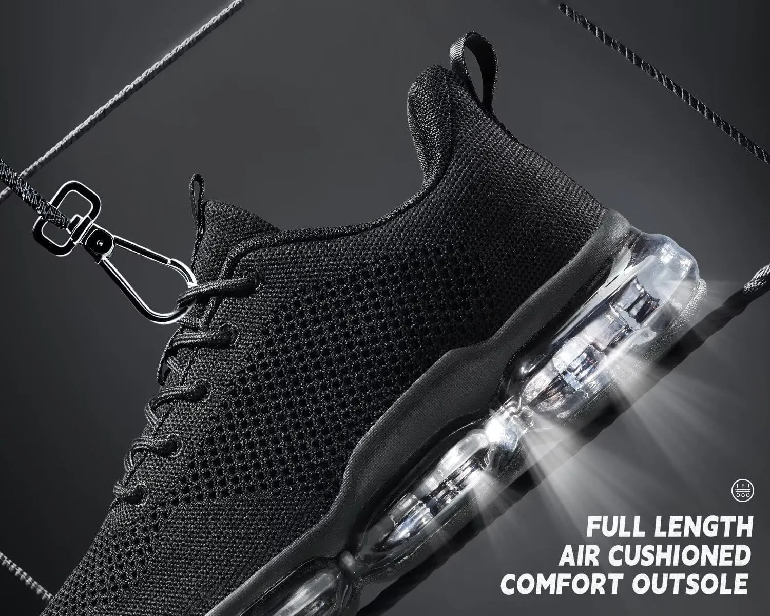 Men's Air Cushion Running Shoes Breathable Tennis Fashion Sneakers Non Slip Workout Casual Sport Gym Training Soft Sole Walking Shoes