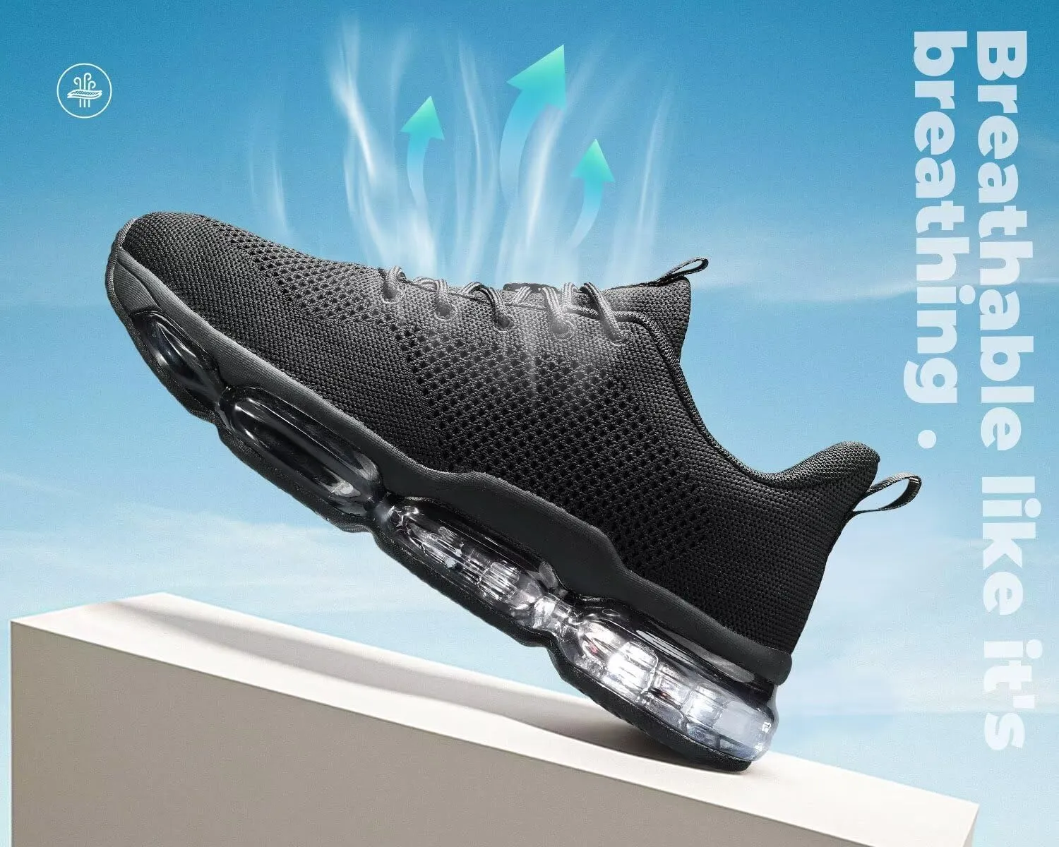 Men's Air Cushion Running Shoes Breathable Tennis Fashion Sneakers Non Slip Workout Casual Sport Gym Training Soft Sole Walking Shoes