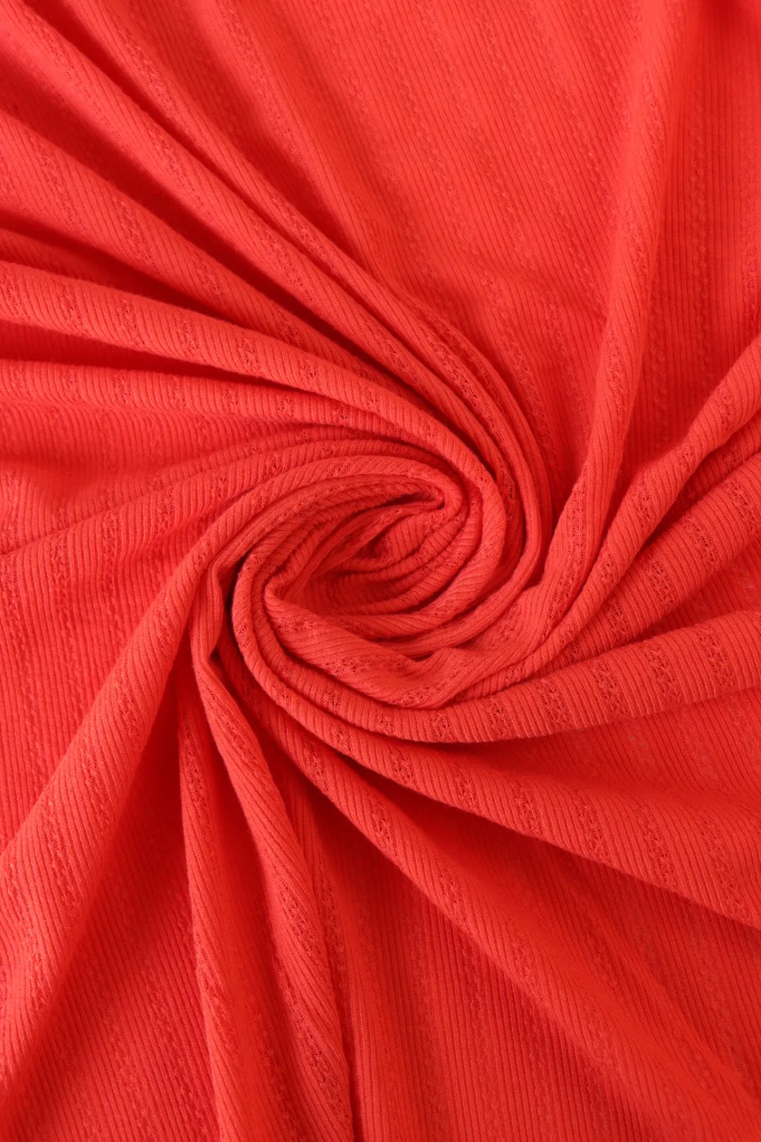 Orange Tomato Bahia Rib Knit