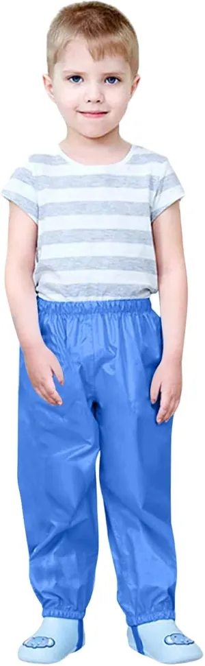 Pants Boys Mud ungarees Fabric Windproof Baby Water-Proof Double Warm Kids Rain Girls Bottoms