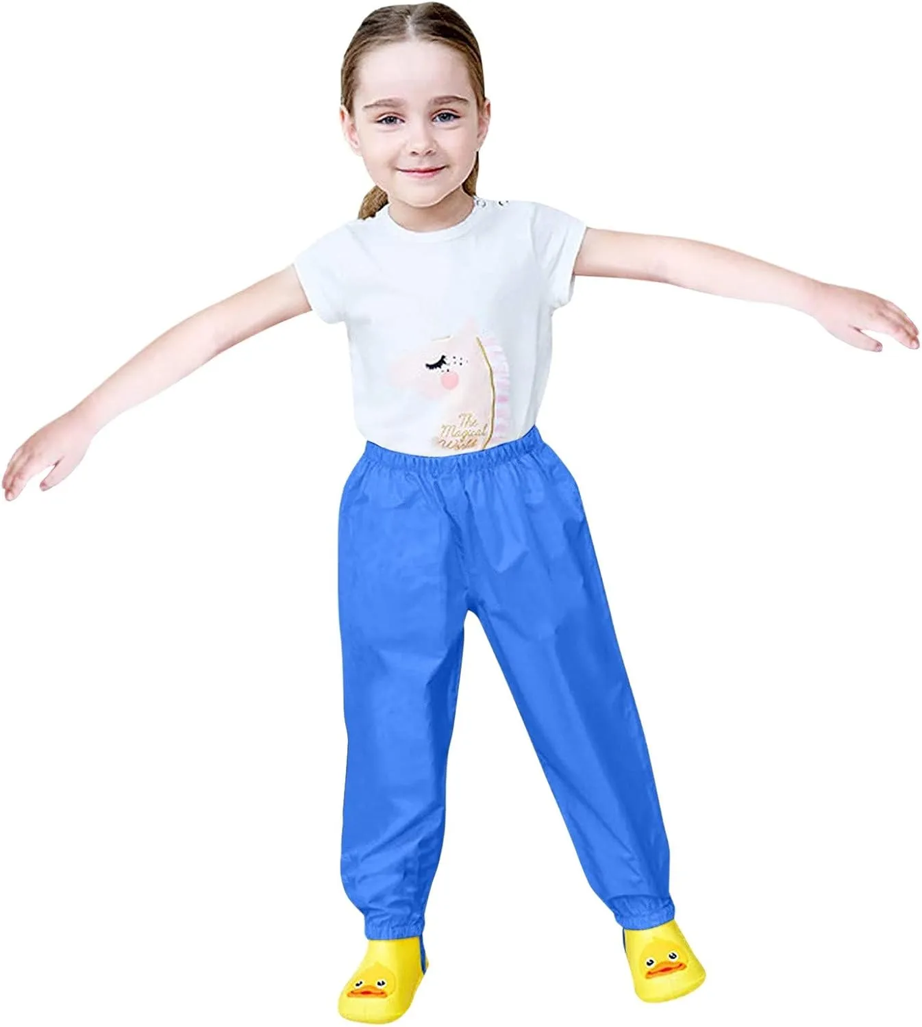 Pants Boys Mud ungarees Fabric Windproof Baby Water-Proof Double Warm Kids Rain Girls Bottoms