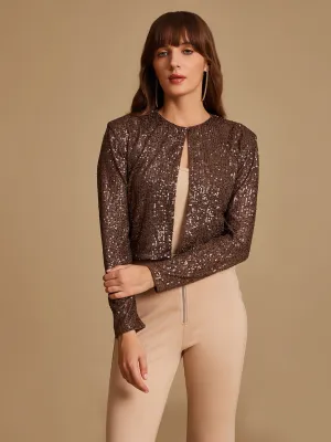 Prudence Embellished Cropped Shrug