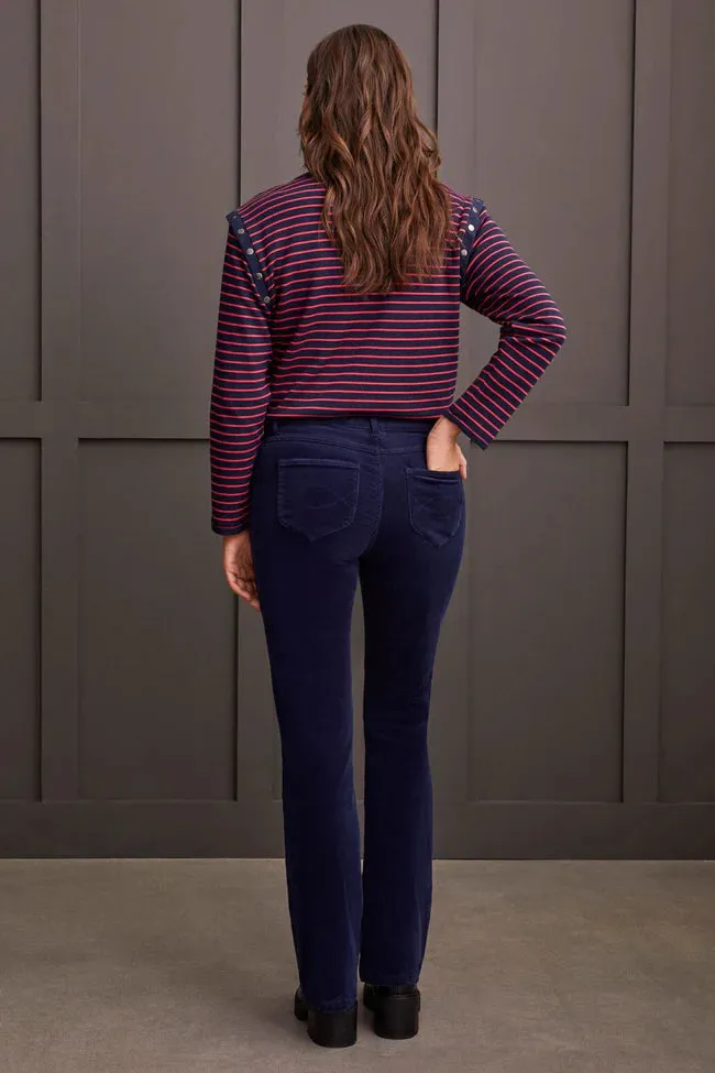 PULL ON 5 PKT PANT-SAPPHIRE