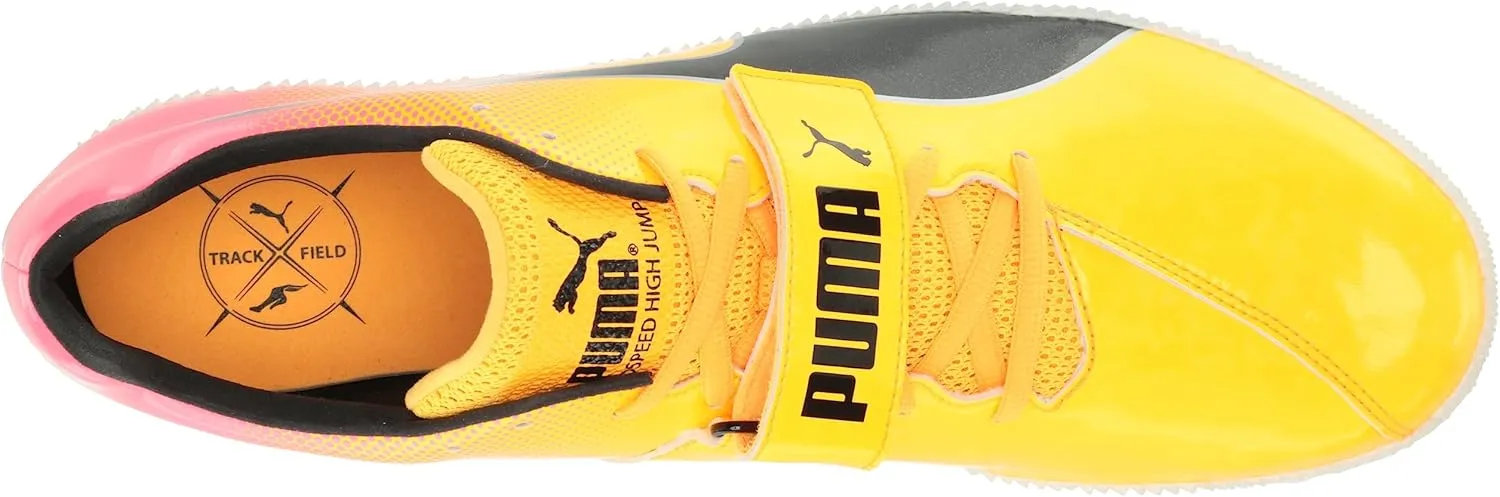 PUMA Men's Evospeed High Jump 10 Sun Stream/Sunset Glow Black 11 D (M)