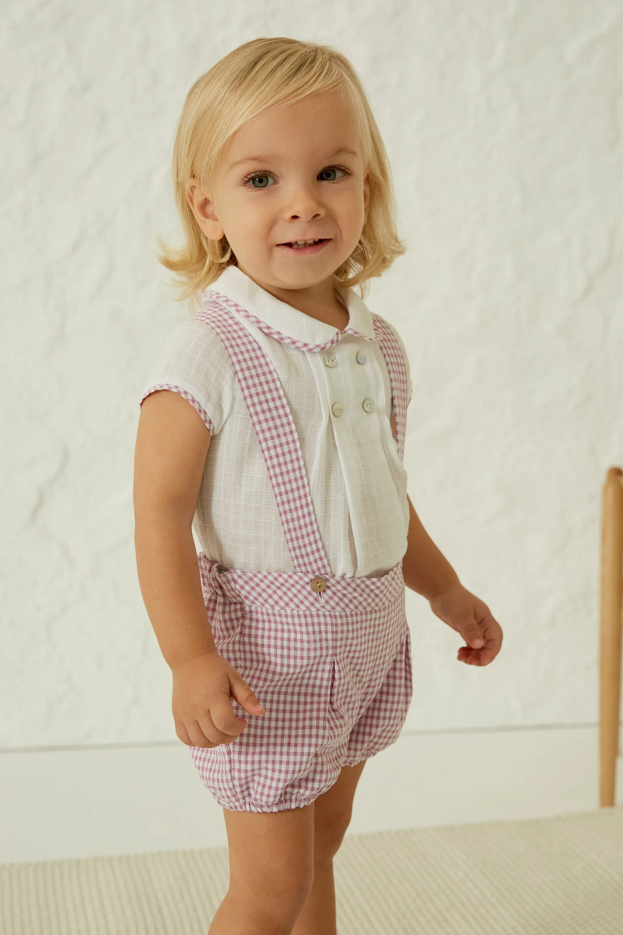 "Lysander" Shirt & Orchid Purple Gingham Jam Pants