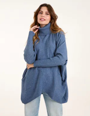 Roll Neck Pocket Jumper